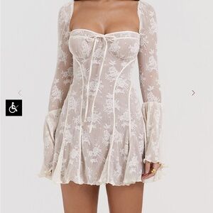 House of CB Cream Analissa Dress